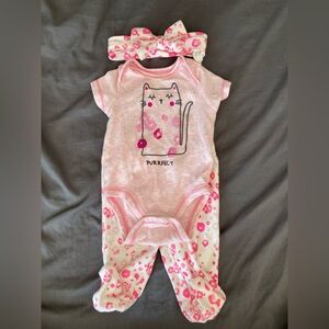 Sterling Baby Matching Onesie, Pants and Headband